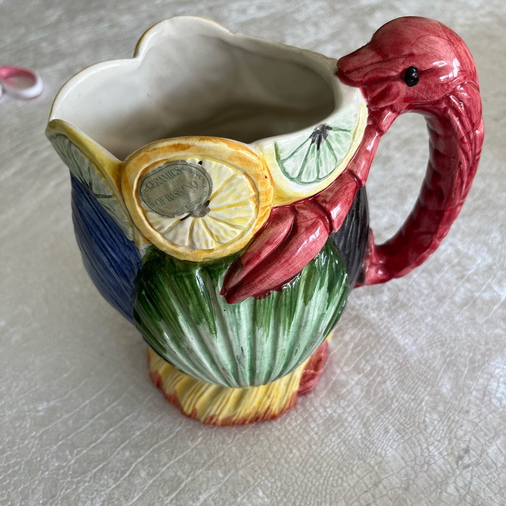 Ceramic lobster pitcher made in Italy